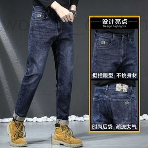 Дизайнер мужских джинсов. Джинсы модного мужского бренда, классическая узкая молния YKK и элитные бутиковые брюки ZOCM.