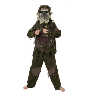 Kostium Halloween Cosplay kostium Halloween odgrywanie ról dla dzieci Cosplay Boy Boy Swamp Monster Ubranie Horror maska ​​ubranie jelita grubego