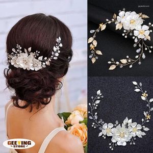 Headpieces Wedding Crystal Bride Hair Comb Headwear Headpiece Ornaments Rhinestone Pearl Bridal Clip Headbands Accessories Jewelry