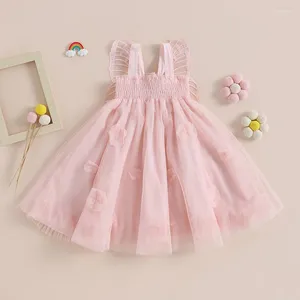 Mädchenkleider 1-5 Jahre Kinder Mädchen Fairycore Prinzessinnenkleid mit Schmetterlingsflügel ärmellos Sling Mesh Tüll A-Linie Baby Sommerkleidung