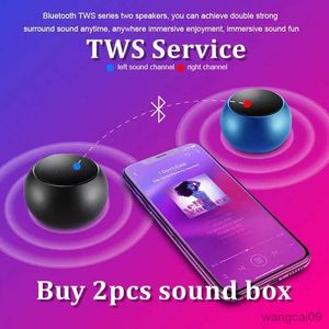 Mini Speakers Mini Bluetooth Speaker with Mic Wireless Sound Box HiFi Music Cell Phone Tablet Metal Loud Speaker Sport Portable