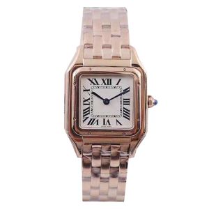 Luxus-Dame-Armband-Damenuhr, Gold-Tank-Uhren, Top-Marken-Diamant-Edelstahl-Armbanduhren für Damen, Weihnachten, Valentinstag, Muttertagsgeschenk