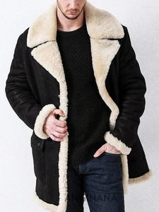 Jaquetas masculinas inverno plus size 9xl 140 kg jaqueta escovada lã grande 8xlong manga lapela bolso preto vermelho amarelo esportes grosso grande casaco