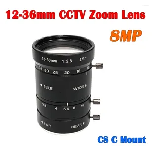 8Megapixel 12-36mm Varifocal CS C Mount Manual Zoom Lens för CCTV Camera Industrial Microscope Big View High Working Distance