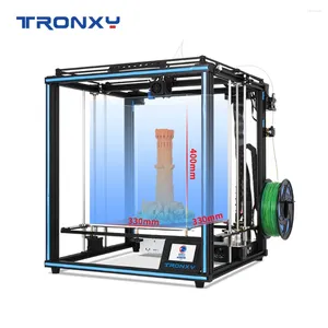 Yazıcılar Tronxy 3D Yazıcı X5SA 2E DIY kitleri Corexy yapısı ile Corexy Yapısı 330 400mm Otomatik Tesviye Impresora