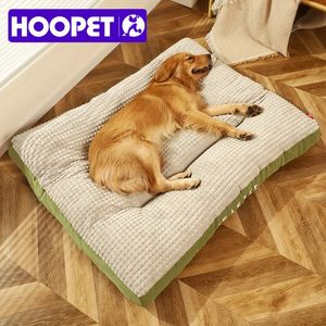 kennels pens HOOPET Warm Dogs Sleeping Bed Soft Fleece Pet Blanket Detachable Cat Puppy Mat Cushion for Small Medium Large Supplies 231027