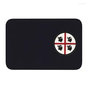 Tapetes Itália Sardenha Bandeira Estilo Porta Fronteira Tapete Anti-Slip Ao Ar Livre Impermeável Sardegna Capacho Cozinha Quarto Tapete Tapete