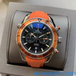 Factory Luxury Brand Quartz Chronograph Watch Black Blue Rubber Mens High Quality Yupoo AAA Watches High Quality 2024 New wrist watches father