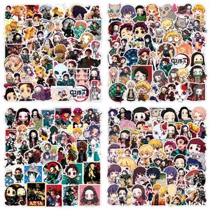 Pack of 50pcs Wholesale Cartoon Stickers Mixed Manga And Anime Demon Decals Laptop Skateboard Motor Bottle Luggage Waterproof Decal Bulk Lots 6 Groups