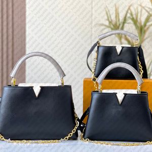 Yüksek kaliteli crossbody çanta lüks tote çantalar moda omuz çantaları üst tutamlar 2 omuz kayışları ile çanta zincir çantaları büyük kapasiteli alışveriş çantaları küçük