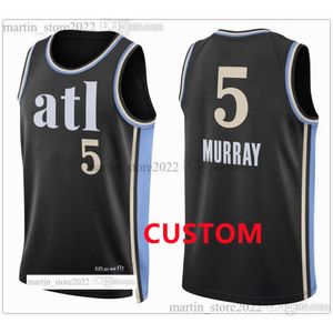 2023-24 City Basketball Jersey Trae Young Dejounte Murray Bogdan Bogdanovic Clint Capela De'andre Hunter Okongwu Bruno Fernando Griffin Jalen Johnson Edition