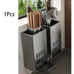 Garrafas de armazenamento 1 PCS Plástico Utensílio de Cozinha Titular Bandeja de Drenagem Removível Colher Preta Forte Capacidade de Rolamento Espaço Alumínio