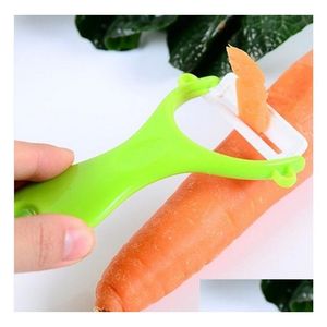 Frukt grönsaksverktyg keramisk blad peeler aldrig rost colourf kniv melon kök tillbehör kock verktyg droppe leverans hem homefavor dhjik