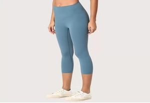 Pantaloni da yoga per donna Tessuto flessibile altamente elastico Completo Leggero Sensazione di nudo Leggings elasticizzati Pantaloni al polpaccio Allenamento 4996928