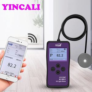 Verbessertes LS126C UVC-Lichtmessgerät, UV-Leistungsmessgerät für 254 nm bakterizide keimtötende Sterilisations-Desinfektionslampe mit Bluetooth, ultraviolette Strahlung 230 nm–280 nm