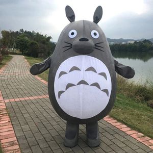 Ny vuxen halloween jul totoro mascotte fancy tecknad maskot dräkt plysch fancy klänning maskot dräkt