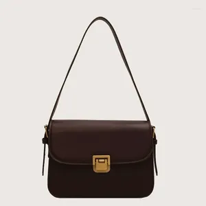 Evening Bags Retro Shoulder For Women 2024 Designer Bag Luxury Crossbody Dual Straps Messenger Quality Mini Briefcase