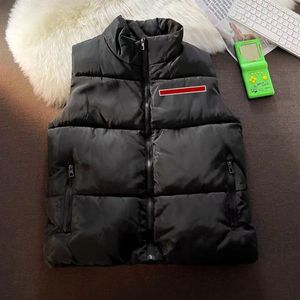 Coletes masculinos casaco jaqueta dwon bombardeiro casacos sem mangas inverno inchado com capuz moda jaquetas vest280g