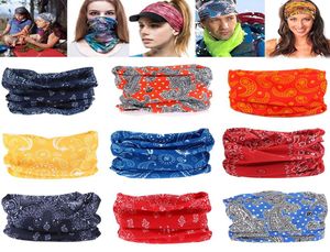 Seamless Style Bandanna Headwear Scarf Wrap Cool Neck Gaiters Yoga Magic Headscarf Fishing Sun Mask Collars Muffler Scarf Face Mas2437136