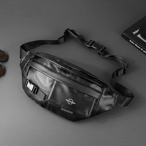 Fabryczne hurtowe męskie torby na ramię sporty sporty swobodne skórzane plecaki Codzienne Joker Black Fashion Chest Bag