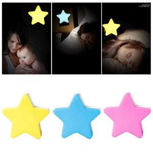 Ночные светильники, светодиодный светильник, 1 упаковка, сенсорное управление, мини-звезды, детский спальный светильник для детской спальни, прикроватная лампа