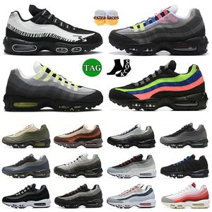 New 95 95 95 Designer de homens atléticos OG tênis tênis Triple Black Neon Rosa Sequoia Anatomy Tour Amarelo Jogagem Treinadores Esportivos Causal Sports Tamanho 46