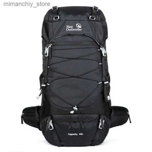 屋外バッグ50L防水登山ハイキング屋外バックパック女性男性バッグキャンプマウンテーリングバックパックスポーツバイクトラベルバッグQ231028