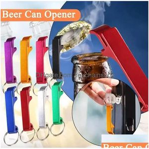 Portable Beer Bottle Opener Keychain Pocket Aluminum Can Bar Tool Gadgets Summer Beverage Accessories Wholesale Drop Delivery Dhjzz