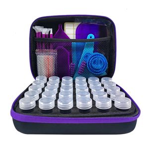 Tillbehör Diamantmålning Verktyg Förvaringsbehållare Suitcase Tools Dimond Stickers Målningar Pen Kit Tom Bottle Wax Box Stitch Brodery 231027