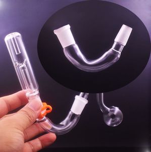 V Form Hosahs Bong Glass Adapter Converter Smoke Accessories 14mm 18mm Man till Female Drop Down Adapters for Bongs Dab Rig 10pcs