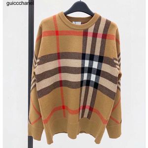 Nuovo 23ss Designer cardigan maglioni giacca da uomo donna grande plaid di lana lavorato a maglia cardigan top primavera felpa con cappuccio marchio di moda donna giacca da uomo