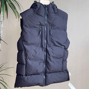 メンズベストダウンタンクトップユニセックス肥厚冬のファッションジャケットコートメンズジャケットポケットフード付き綿ベスト2xl 3xlプラスサイズ