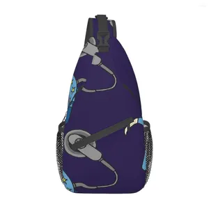 Duffel Bags Cochlear Implant - Blue Chest Bag Retro Drable Out Trevlig presentanpassningsbar