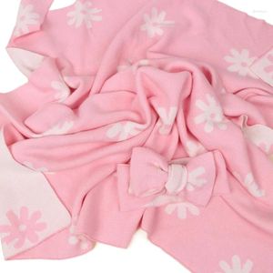 Blankets N80C Baby Towel Cotton Toddler Born Swaddles Wrap With Headband Muslin Blanket