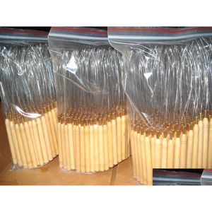 Aghi ad uncino 100 pezzi Loop Pling Needle Micro strumenti per estensioni dei capelli per manico in legno infila prodotti per la consegna di goccia Accessori Dhogh