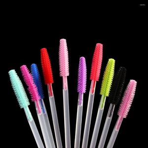 Makeup Brushes Tools Kits Eyebrow Comb Silicone Disposable Brush Spoolers Eye Lashes Mascara Wand Applicator For Eyelash Extension