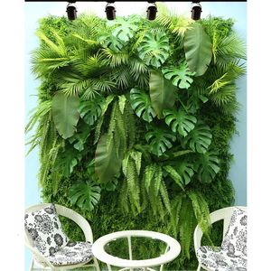 Faux Floral Greenery Artificial Lawn Plant Wall Christmas Wedding Decoration Plant Wall / el / Store Background / Artificial Lawn Home Decoration 231027