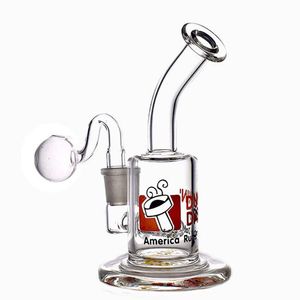 6 -Zoll -Glas Becher Bong Shisha Dunkin Tasse DAB Oil Rig Aschefänger mit 14 mm männlichen Glasölbrenner Rohre günstigsten Preis