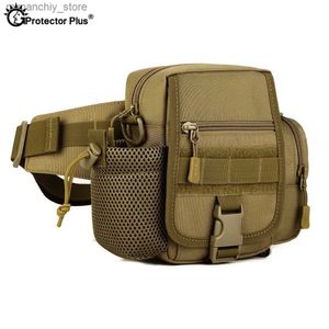 Outdoor Bags PROTECTOR PLUS Outdoor Vertical Tactical Waist Bag Men's Multi-purpose Messenger Bags Travel Riding Water Bag Fit Sports Hunting Q231028