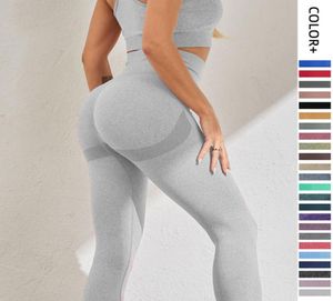 Mulheres roupas de yoga sem costura leggings correndo calças de treino roupas de fitness wear calças de yoga treinamento collants senhoras exercício clo5094249