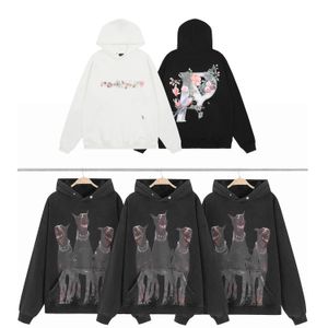 Erkek Hoodie Hoodies Designer Sweatshirt Grafik Kalınlaştırılmış Vintage Terry Köpük Yıkanmış ve Yaşlı Kumaşlar Ağır Ağır Ağır Mektup Kapüşonlu Hipster Çift Kaput Hoodys