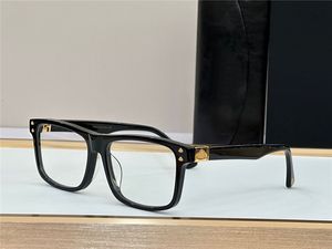 Neue modische Korrektionsbrille THE GUARD IV, klassische optische Brille mit quadratischem Acetat-Plankenrahmen, einfache Brille im Business-Stil mit Etui