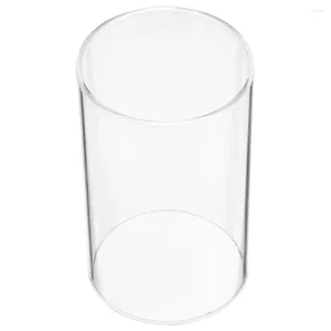 Ljushållare skugga glascylindrar pelare hållare bord mittstycke klara rörskärmar