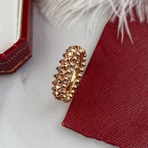 Pierścień zaręczynowy Clash de luksusowy Pierścień Złota Projektant biżuterii dla kobiet męskie 18K Złoty srebrny wzrost złoty tytan stalowy projektant biżuterii