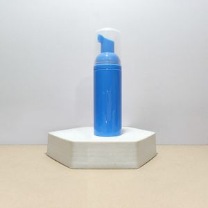 青色のクレンジングフォームムースボトル60 mlの発泡ボトルプレスプラスチックボトル2オンスのまつげシャンプー