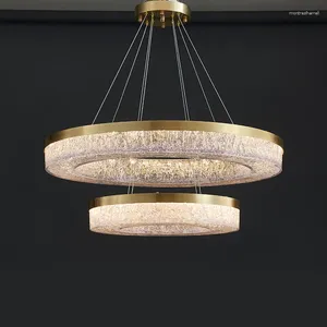 Pendant Lamps Modern Creative Circular Led Lights For Living Dining Room Bedroom Hanging Home Decor Chandelier Lighting
