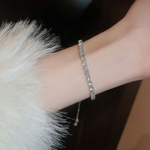 Wedding Fashion Zircon Adjustable Bracelet Light Luxury High Grade Feel Bracelet Bridal Personality Versatile Temperament New Handicraft