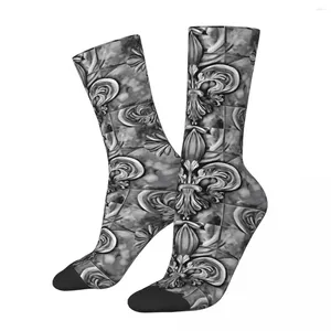 Herrensocken Vintage Ornament Cooles Fleur De Lis Kawaii Schul-Cartoon-Muster