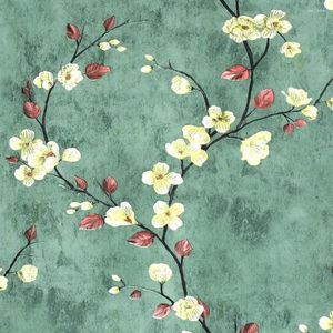 Wallpapers Floral Peel And Stick Wallpaper Green Self Adhesive Contact Paper Removable Waterproof For TV Background Bedroom Home Decoration