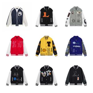 Men's Baseball Wear Luxury Brand School Team Baseball Fashion Ladies man Embroidered Letter Pattern Single Breasted Street Wear M-2XL 13 colors